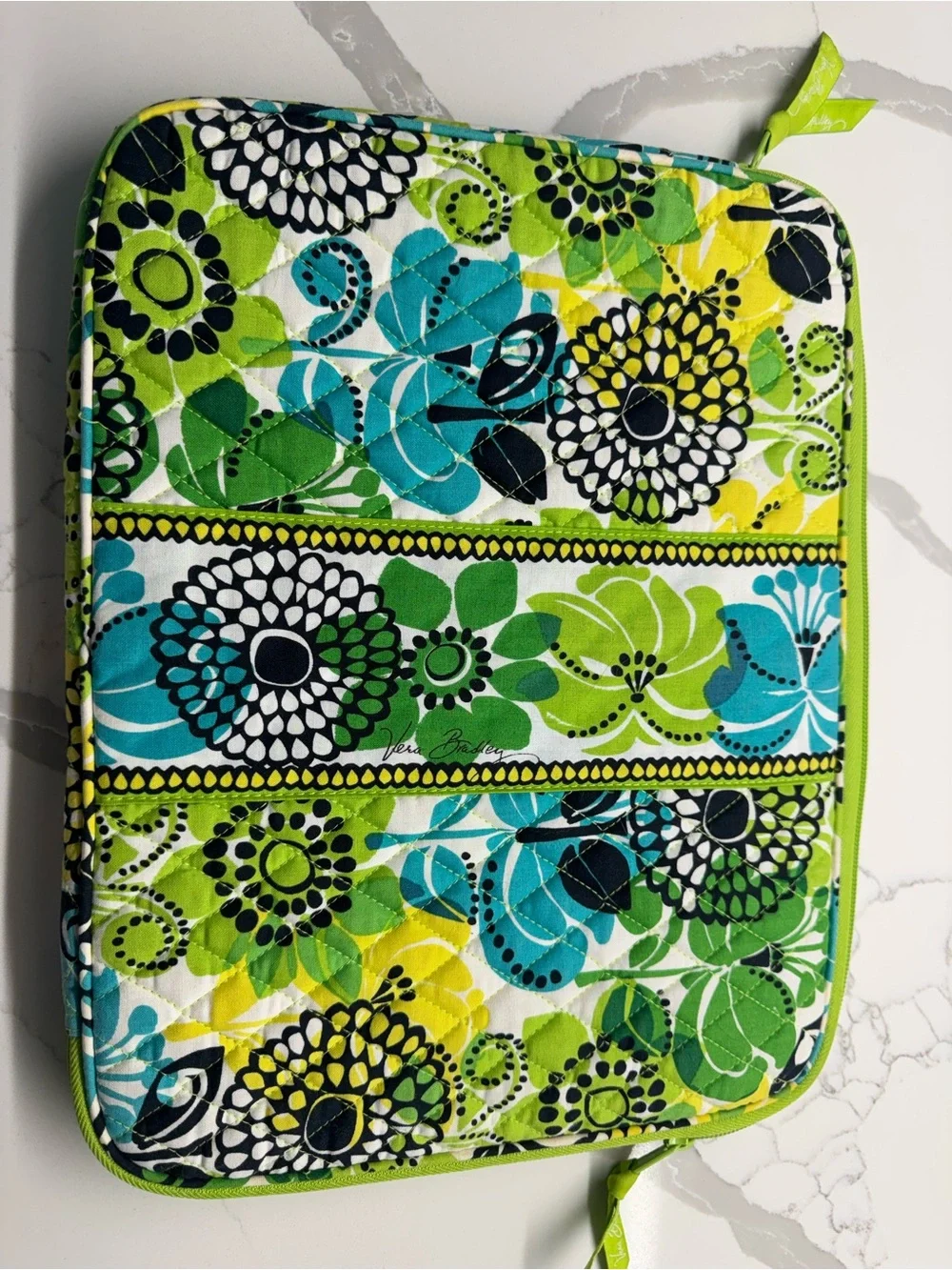Vera Bradley Lime’s Up 17” Laptop Sleeve